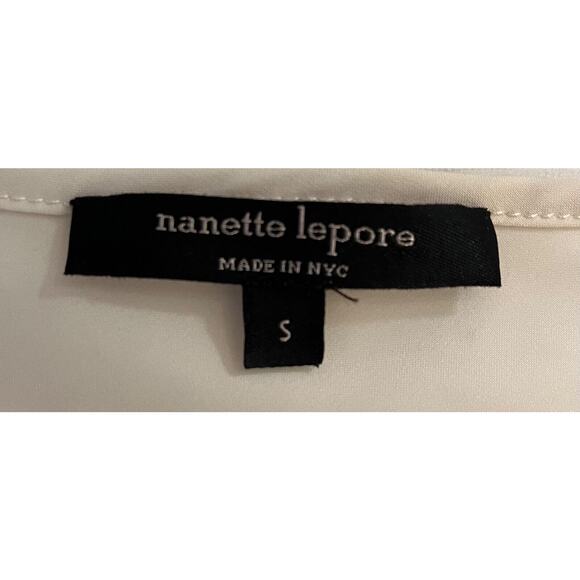 Nanette Lapore Women's 2-Piece Viscose Lace Top and Camisol Cream Small A+ - Picture 3 of 6